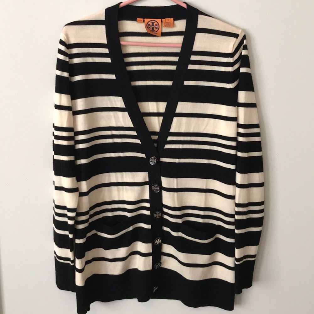 Tory Burch Striped Wool Sweater